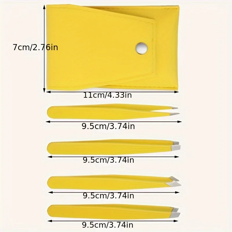 4Pcs Eyebrow Shaping Eyebrow Shaping Set Stainless Steel Tweezers Multi-function Eyelash Tweezers