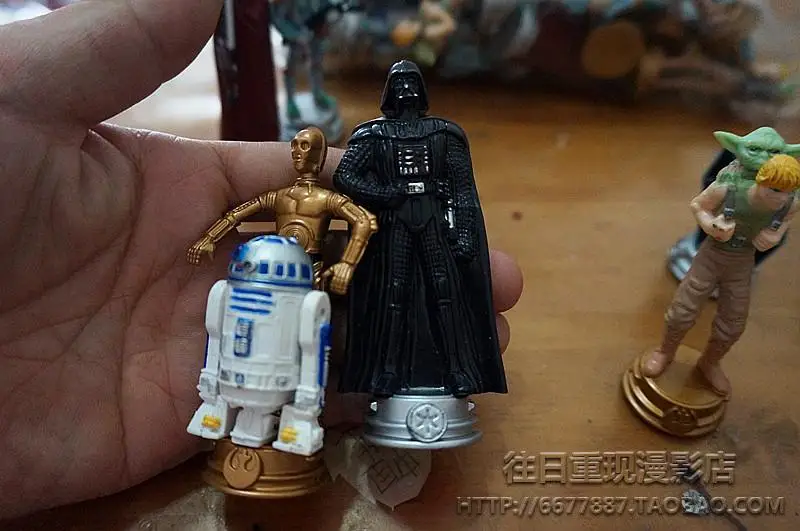 스타 워즈 전쟁 체스 R2-D2 C-3PO 대량 팩, 다스 베이더 스톰트루퍼 보바 펫 인형 선물, 장난감 모델, 애니메이션 피규어 수집 장식품