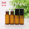 10Pcs 5/10ml Empty Brown Roll On Glass Bottles Roller Ball For Perfume Essential Oil Liquid Substances 4