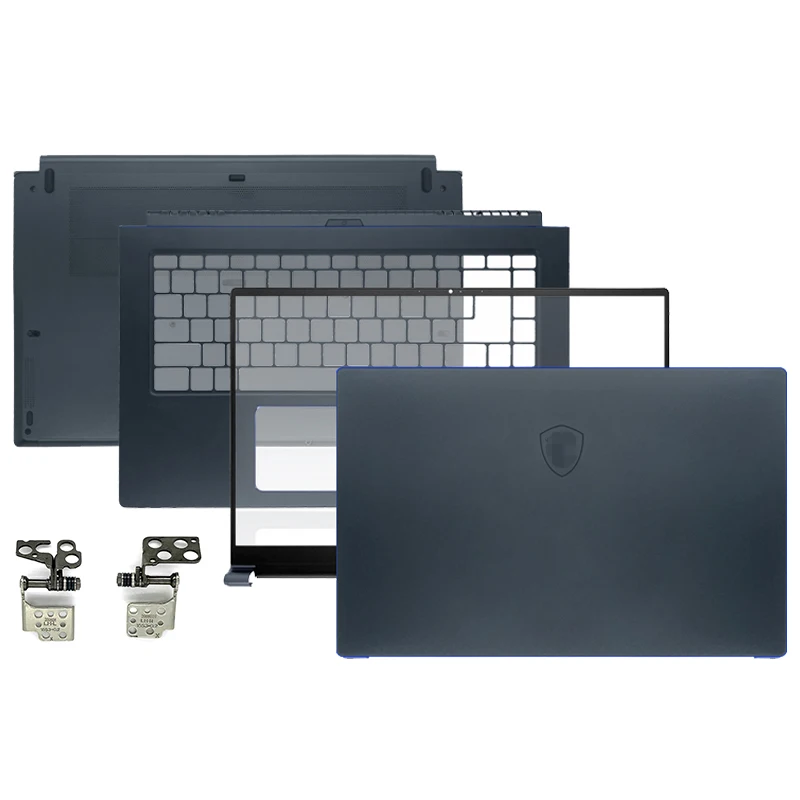

Новинка, чехол для ноутбука MSI PS63 MS-16S1 PS63 Mondern 8MO 8RC 8SC 8RDS, задняя крышка ЖК-дисплея, передняя панель, петли, Упор для рук, нижняя крышка, темно-синий