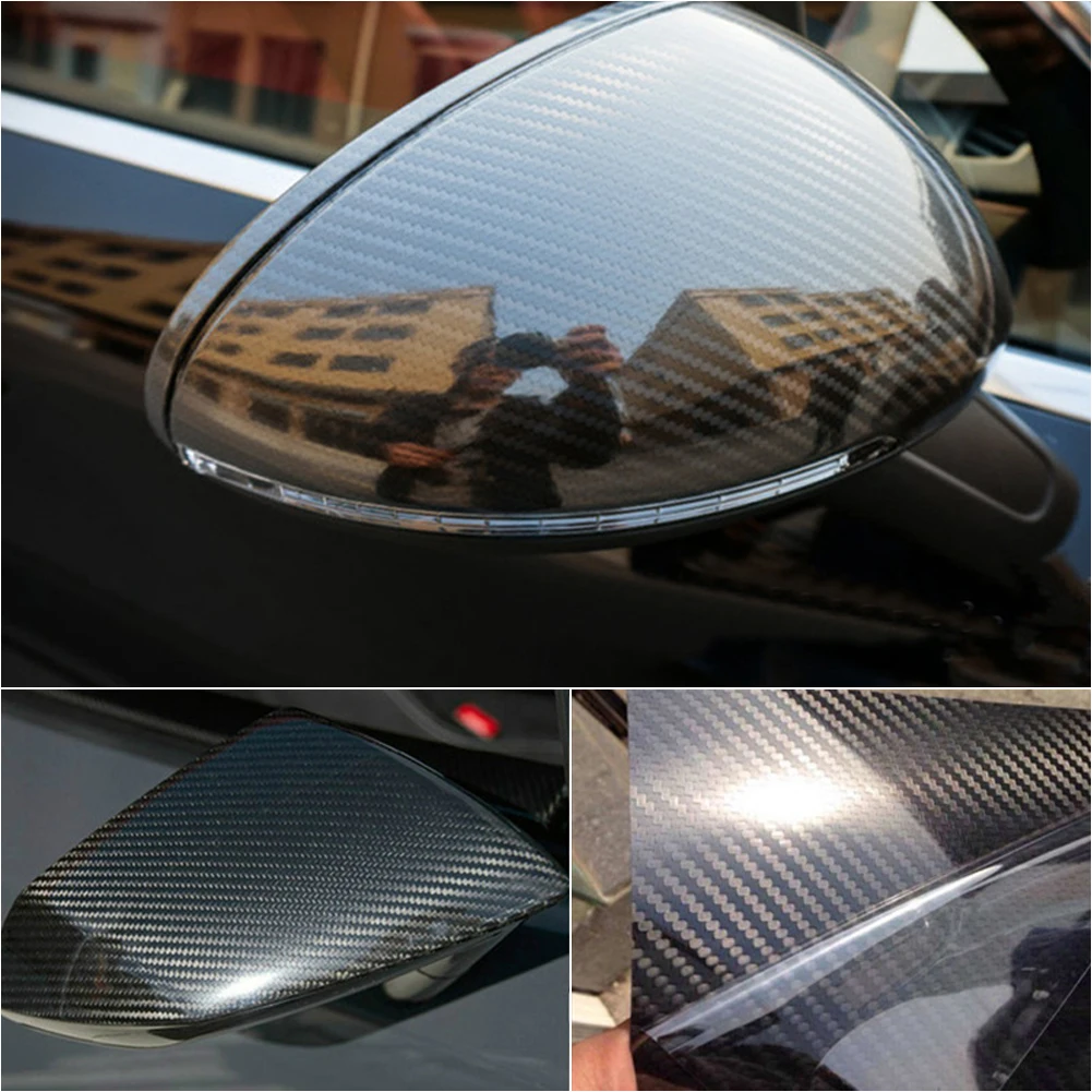 7D Glänzend Carbon Faser Auto Aufkleber 30cmX152cm PVC Wrap Aufkleber  Aufkleber Wraps Release Auto Aufkleber Air Aufkleber Vinyl Film D5W8 -  AliExpress