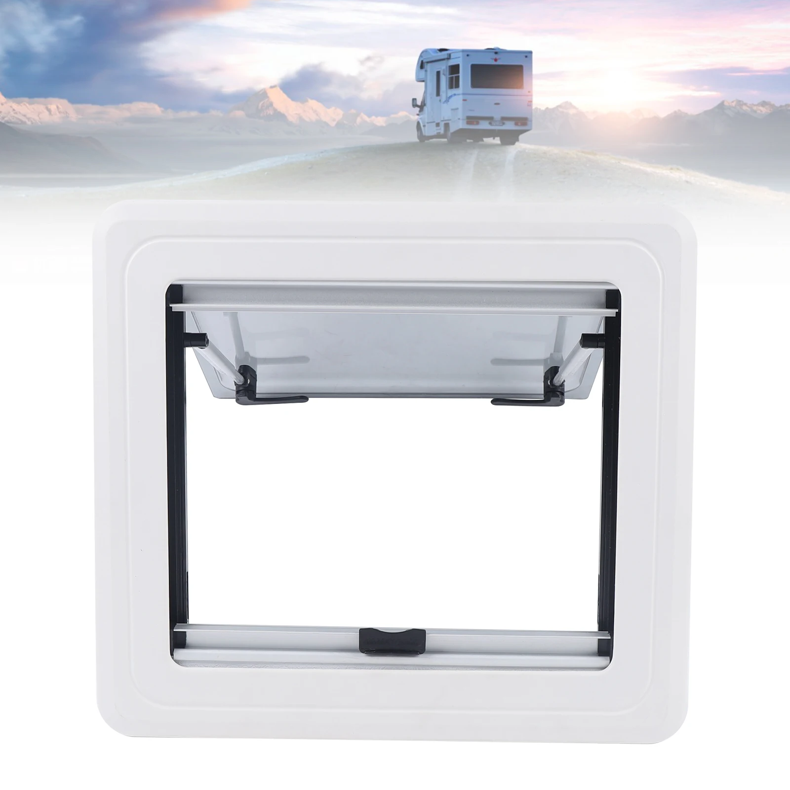 Rv External Push Window 450x500mm Ventilation Anti-Mosquito Push Out Camper Windows for Campers Trailer