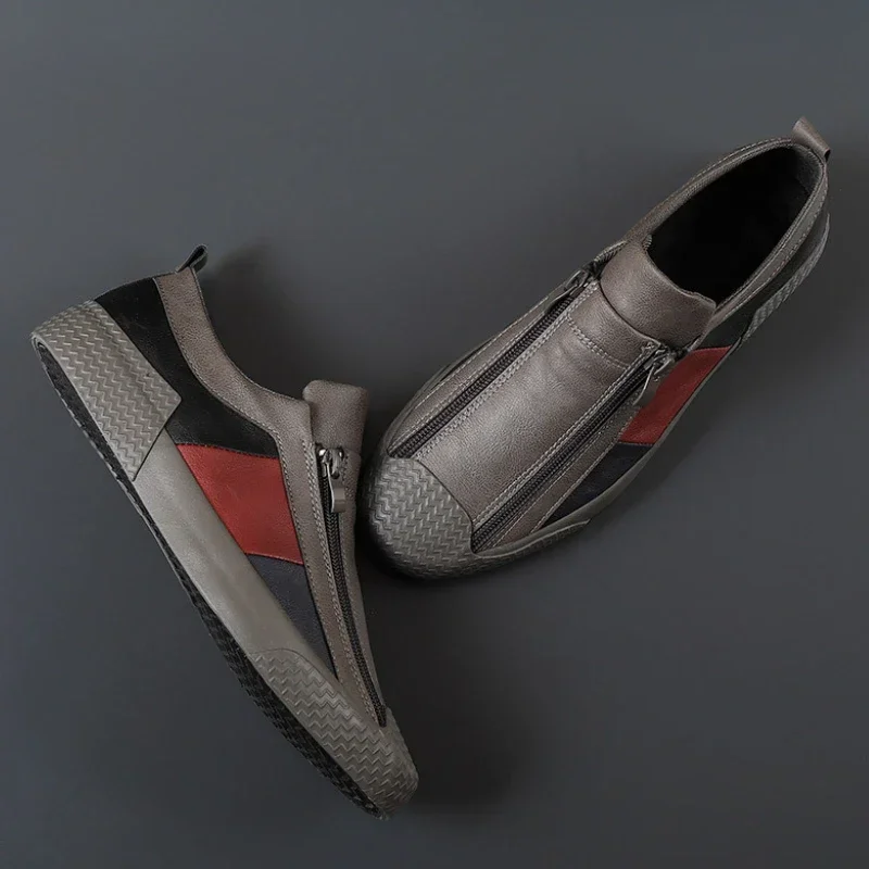 Men's Sneakers High Quality Men Shoes Comfortable Leather Shoes Wear-resistant Plus Size Casual Driving Shoes Hot Sale Moccasins 4