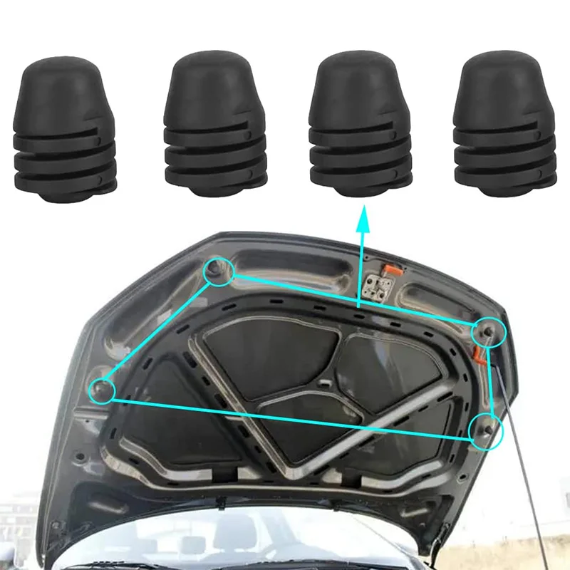 

2/8 Pcs Car Rubber Bumper Bonnet Hood Lid Stop Buffer Tailgate Cushion For VW Golf Jetta Scirocco Polo Tiguan auto accessories