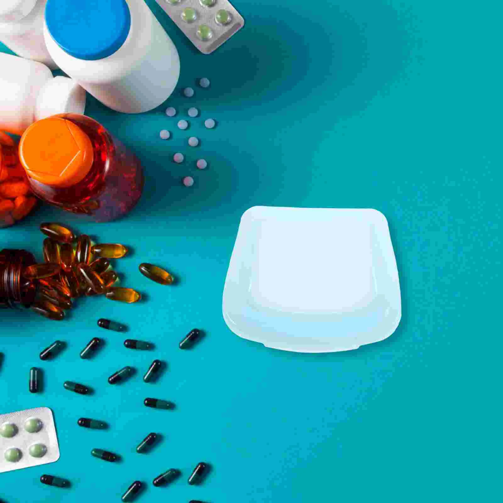 Portable Medicine Bag Pill Case Daily Silicone Pouch Travel Vacuum Sealer Bags Storage ContainersReusable Medication Holder