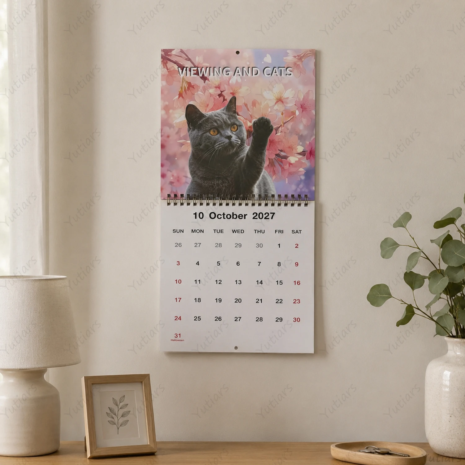 Charming Cat Wall Calendar: Funny & Cute Monthly Cat Photos
