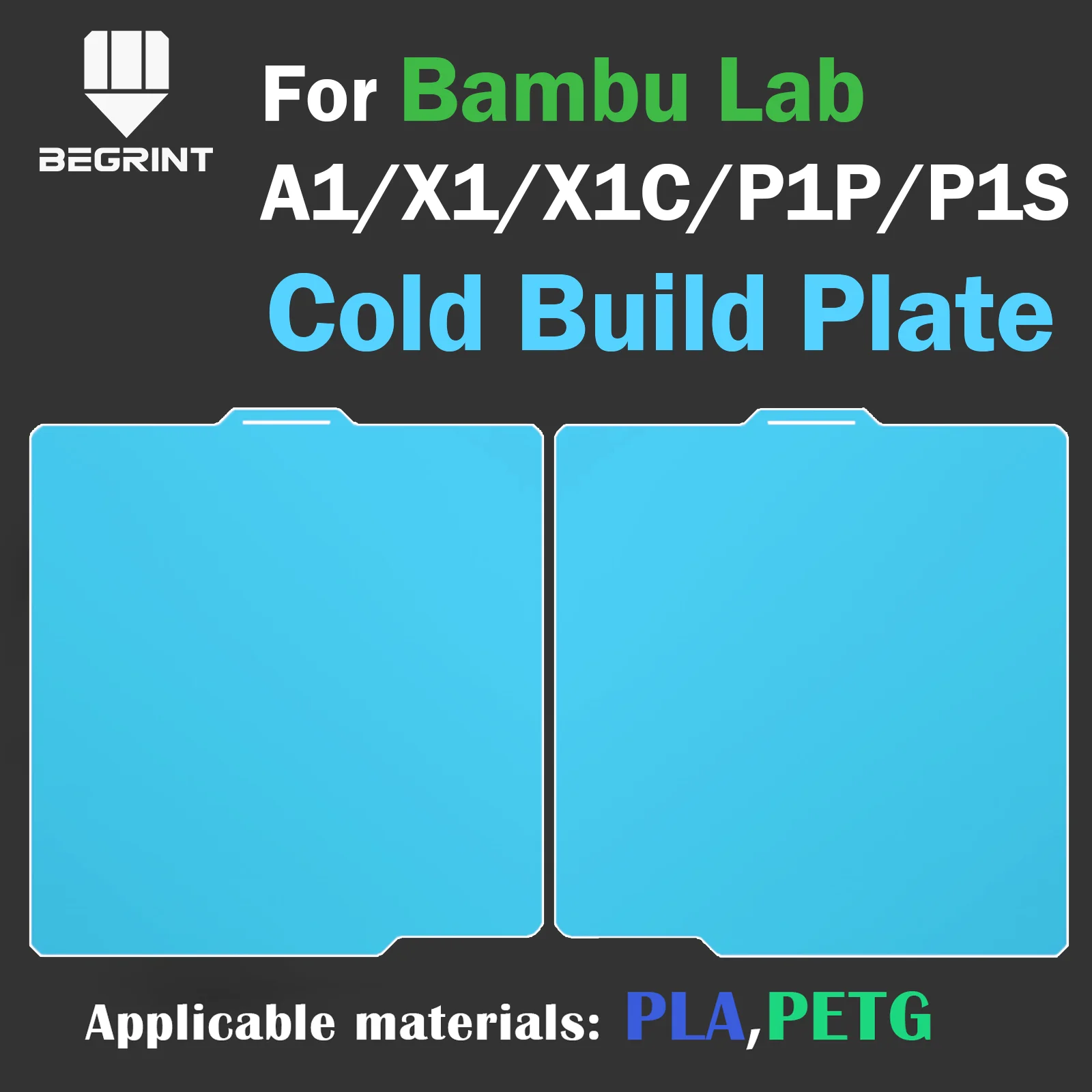 Build Plate For Bambu Lab Cold Plate Low Temperature Plate For Bambu Lab P1P A1 X1 X1c P1S P2S Spring Steel 257x257 Bambulab A1