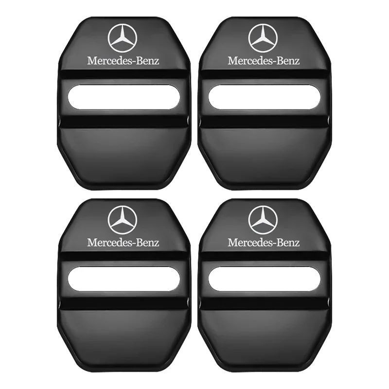 thumbnail image 2 of 4PCS Carbon Fiber Car Door Lock Cover Protector - Universal Self 2 of 11