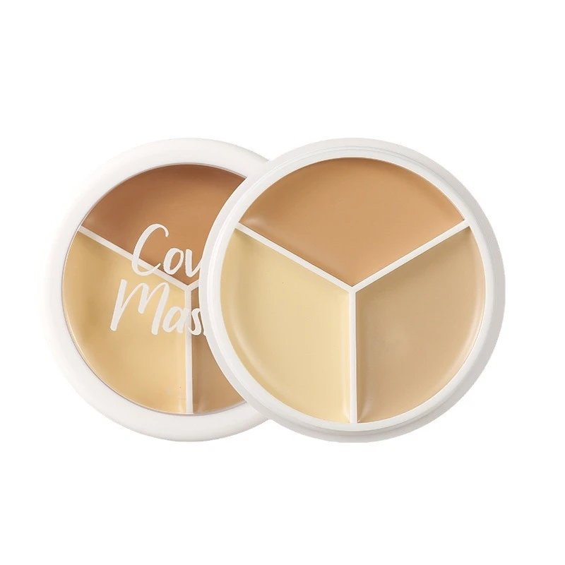 Pure holding makeup three color concealer spot acne print repair foundation dark circles are not easy to stick powder makeup concealer face concealer concealer foundation cream