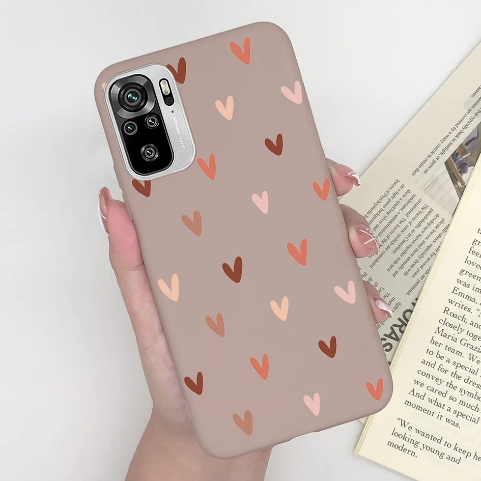 Cute Fashion Heart Avocado Soft Silicone Phone Case for Xiaomi Redmi Note Series
