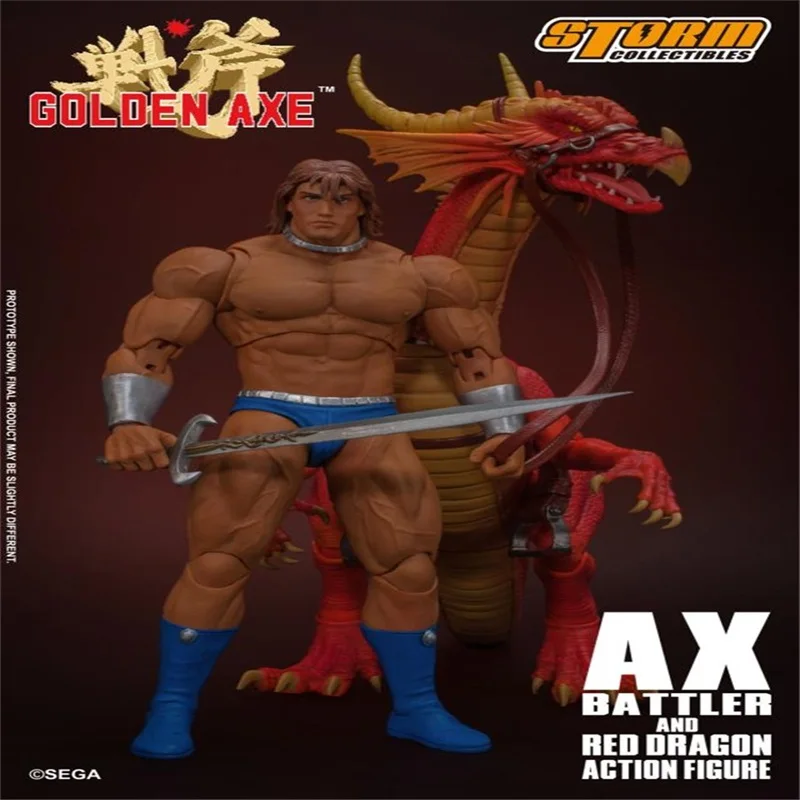 

New Storm Toys 1/12 Male Soldier Golden Axe AX BATTLER AND RED DRAGON 6" Action Figure In Stock Hot Sale