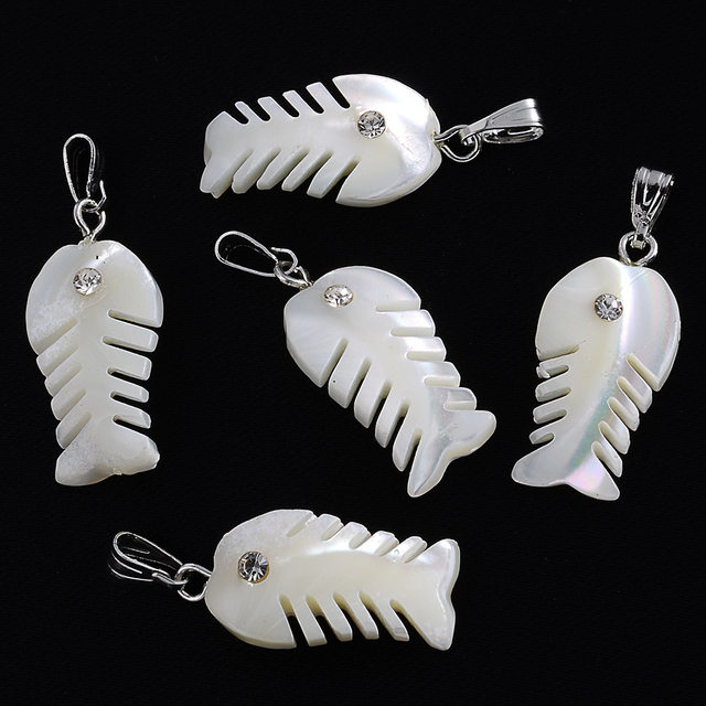 Shell Beads Mother of Pearl Love Cross Fish Animal Style Pendant Charms Beads for Necklace Earring DIY Jewelry Making