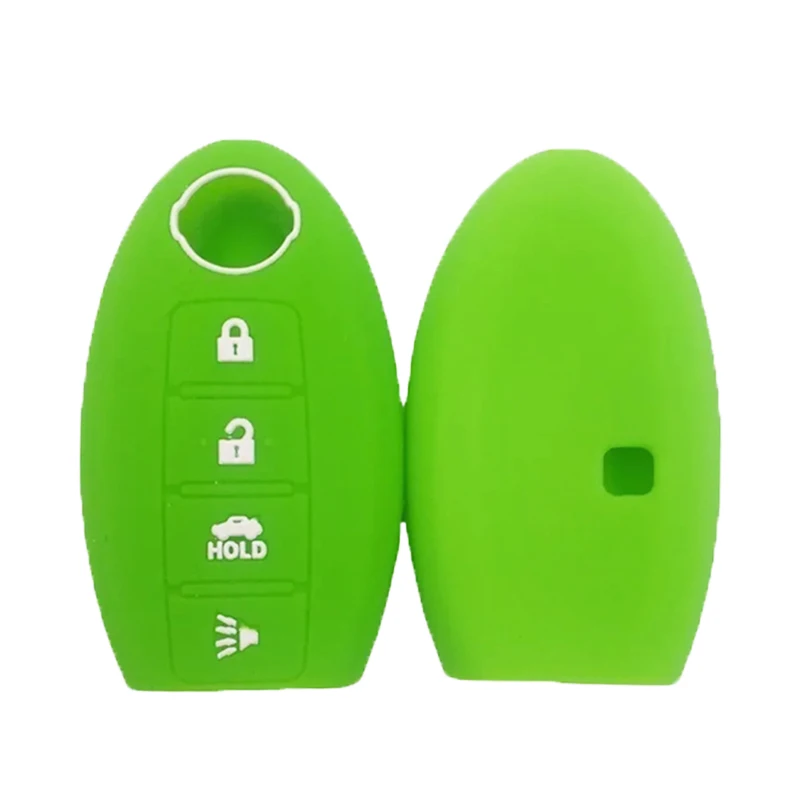 Premium 4-Button Silicone Car Keycase Accessory