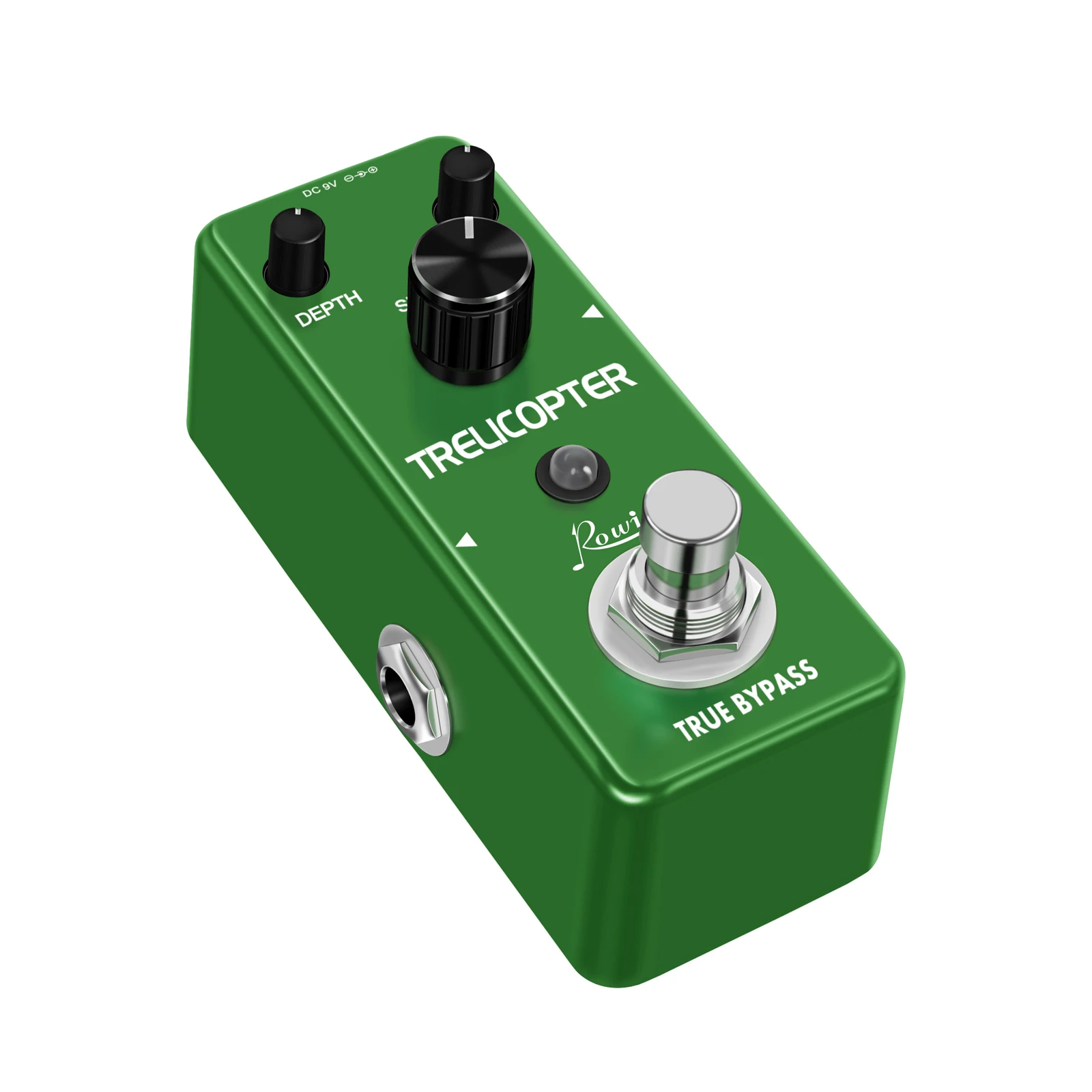 Rowin LEF-327 Guitar Trelicopter Effect Pedal Classic Optical Tremolo BIAS Knob Ture Bypass Full Metal Case