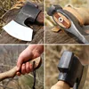 Iron Neck Campsite Multi specification Wooden Handle Multi purpose Axe Outdoor Camping Logging Multi purpose Axe 3