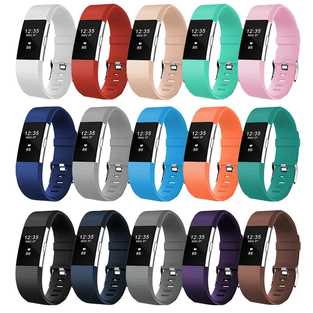 Cinturino Da Polso Sillicone Per Fitbit Charge 2 Smart Watch Bracciale Accessori Cinturino Di Ricambio Per Fitbit Charge 2 Small Large