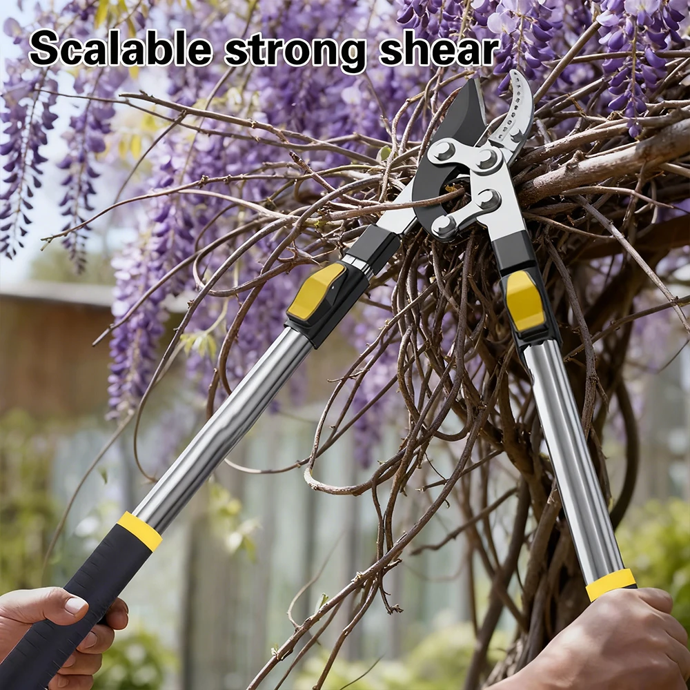 정원 나무 가지치기 가위, 높은 가지 가지치기 도구, 긴 손잡이 과일 수확기, 정원 도구
