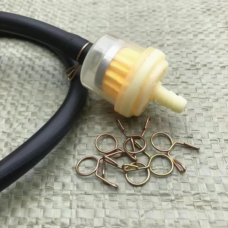 Motorcycle Fuel Filter 10PCS Universal Motorcycle Fuel Filter Engine Inline Carb Gasoline Fuel Gas Filter Motorbike Motor Oil Filters