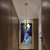 New Wall Lamp Chinese Indoor Led Ceiling Chandelier For Bedroom Living Room Corridor Lotus Pendant Light Furniture Decoration 2