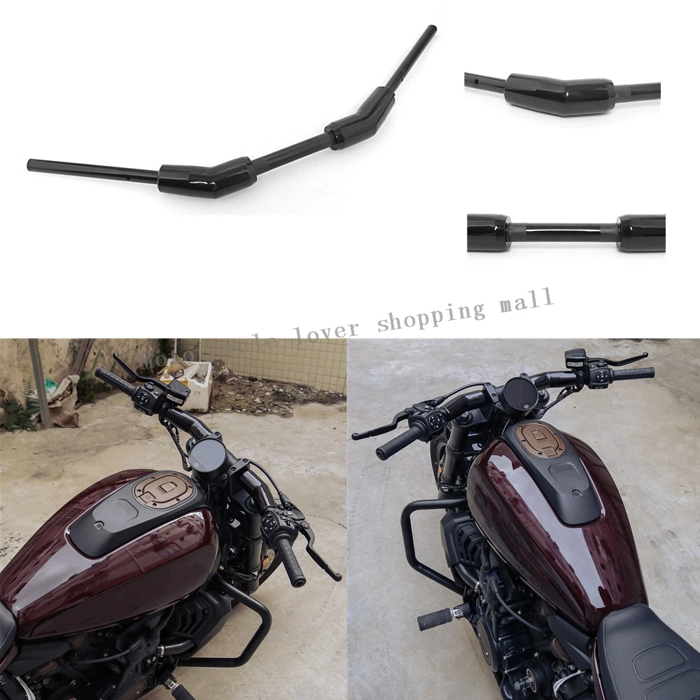 MotorcycleBlackSteeringWheelHandlebarDragBar7822mmMotorbike