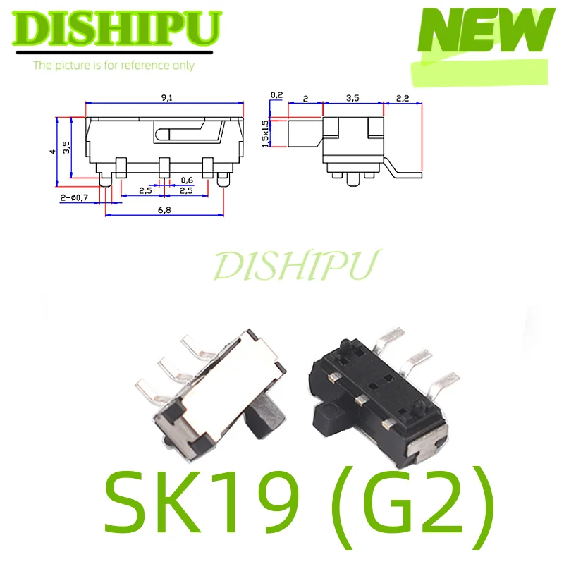 10–30 Stück Kippschalter Ss-23E04G3 G4 (2P3T) (2P2T) Ss12D00 Ss12D10 Ss12D11 Sk13D07V Ss12F15V Ss12D07V Sk01L Sk02Lsk09 Sk09B Sk09 – Detail 25