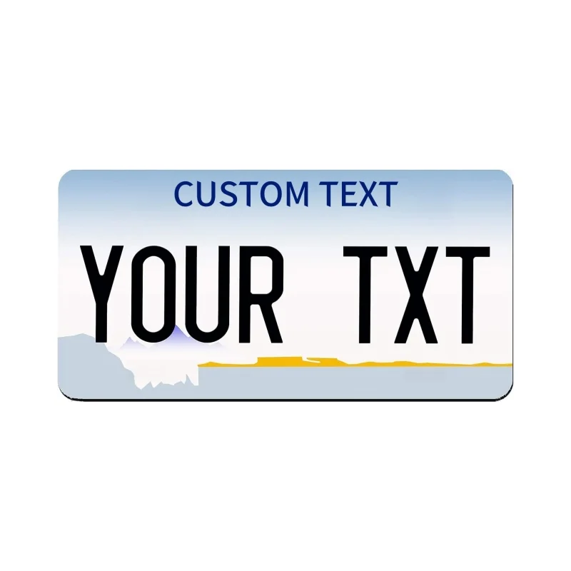 Customizable 12x6 Inch U.S. License Plate with Personalized Text
