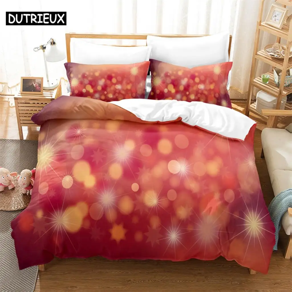 

3PCS Red Dream Kit Bedding Sets Home Bedclothes Super King Cover Pillowcase Comforter Textiles Bedding Set