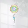 Wind chime mandala 3D rotating wind chime wind turns home garden pastoral gradient decoration creative hanging ornaments 3