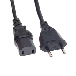 Universal IEC 320 C17 to EU/US Plug Power Extension Cord, 1.5m (EU Standard)