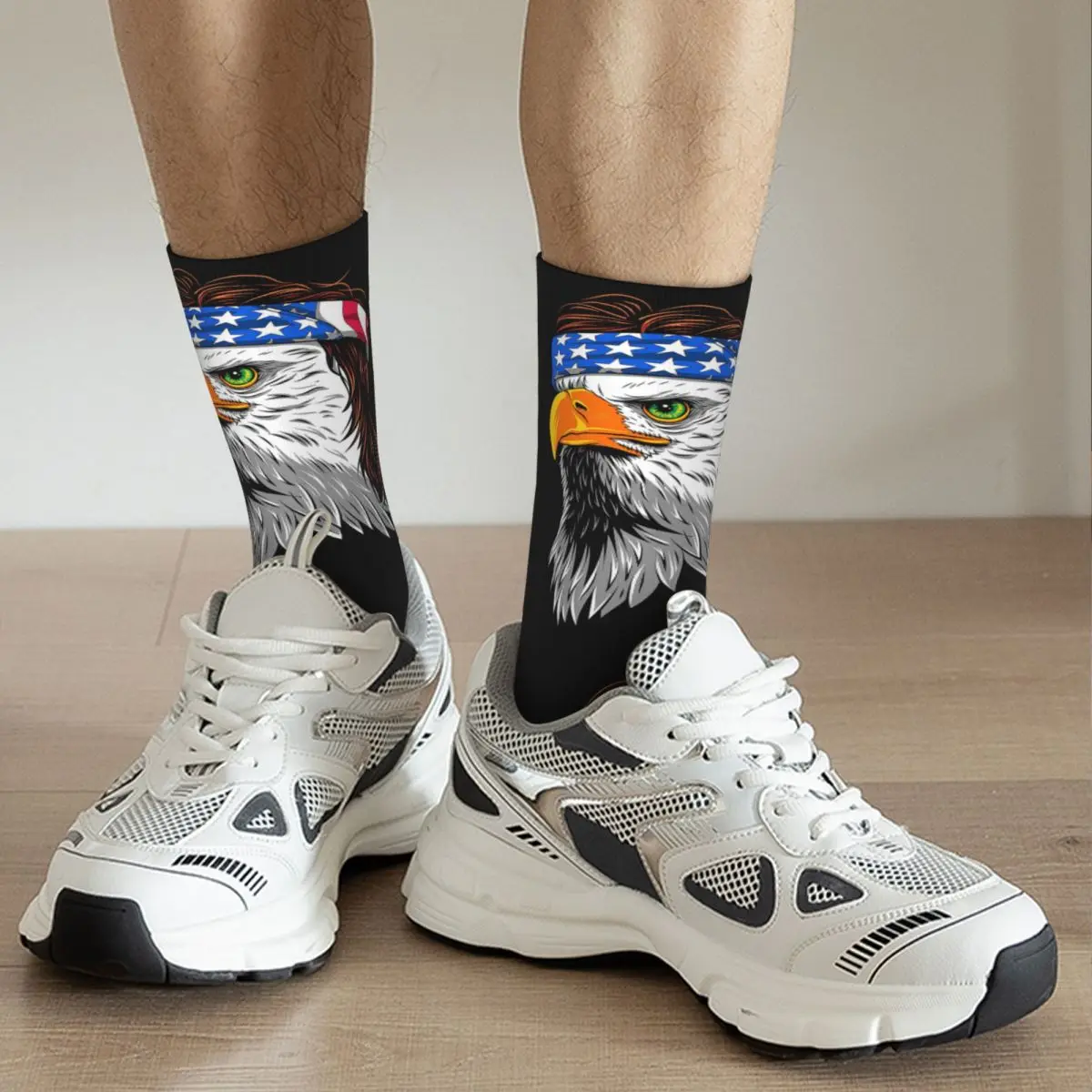 Bald Eagle Mullet - Patriotic Eagle - USA Adult Socks Unisex socks,men Socks women Socks