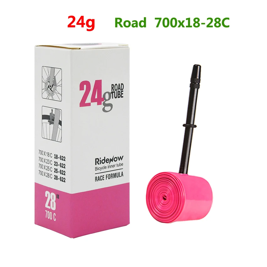 RideNow TPU Road Bicycle Inner MTB Tube 700x25C Tire gravel bike accessories 29x1.5 1.9 Tires Patch kit 24 36 45g Ride now Tubes