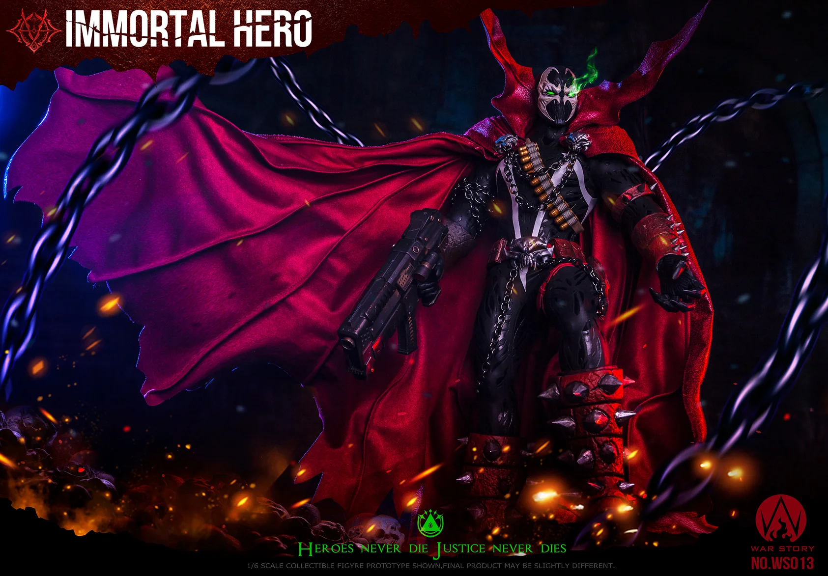 コ*ロ様 Immortal Hero 　スポーン　フィギュア WAR STORY WS013 1/6 Scale Immortal Hero Spawn Full Set of