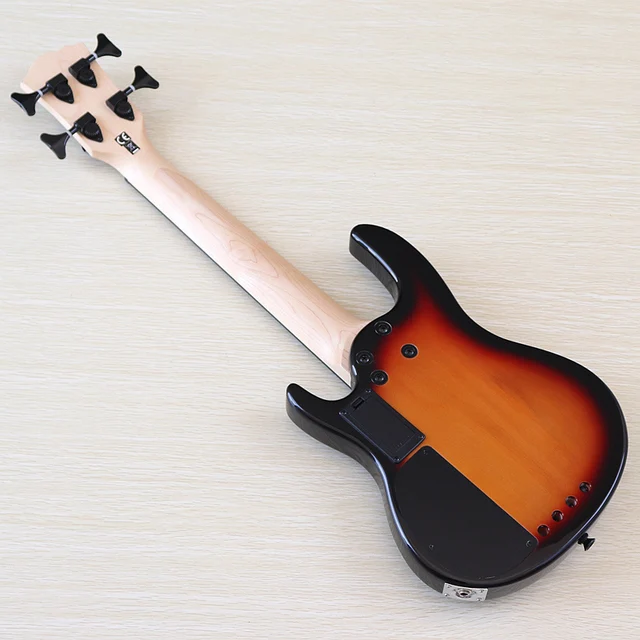 4弦 エレキギター ミニ ブラック バスウッド 4弦 エレキギター ミニ