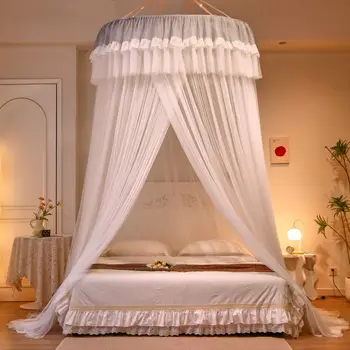 Moustiquaire pour lit de princesse enfant, filet de lit dôme, tente de lit de palais, décoration de lit de fille, lit d'enfant et filet de lit adulte 1