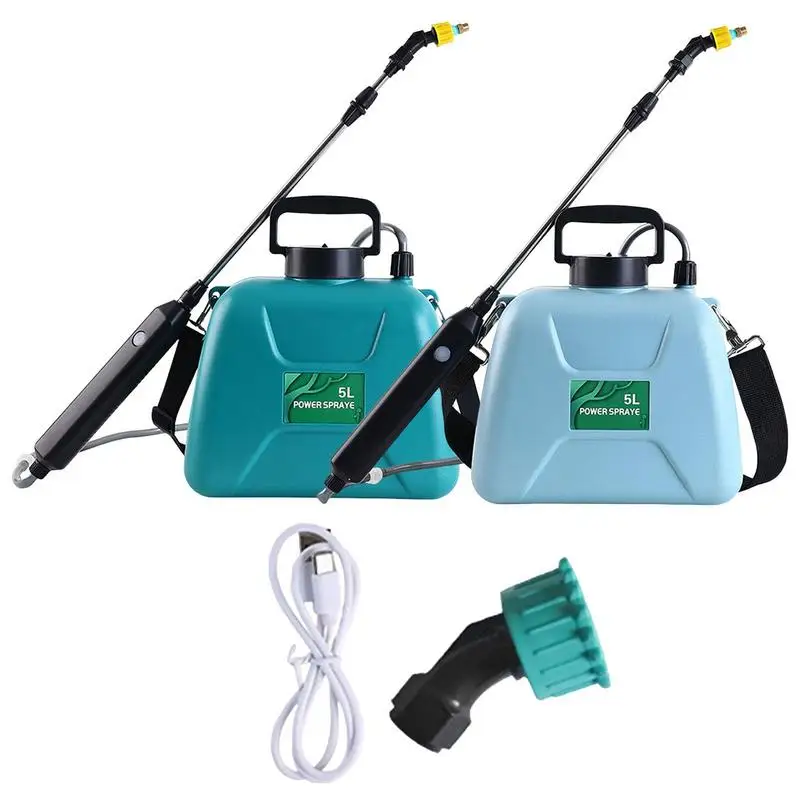 

Electric Watering Sprayer Battery Powered Water Sprayer With 2 Spray Nozzles 5L Weeds Sprayer Telescopic Wand Garden Supplies