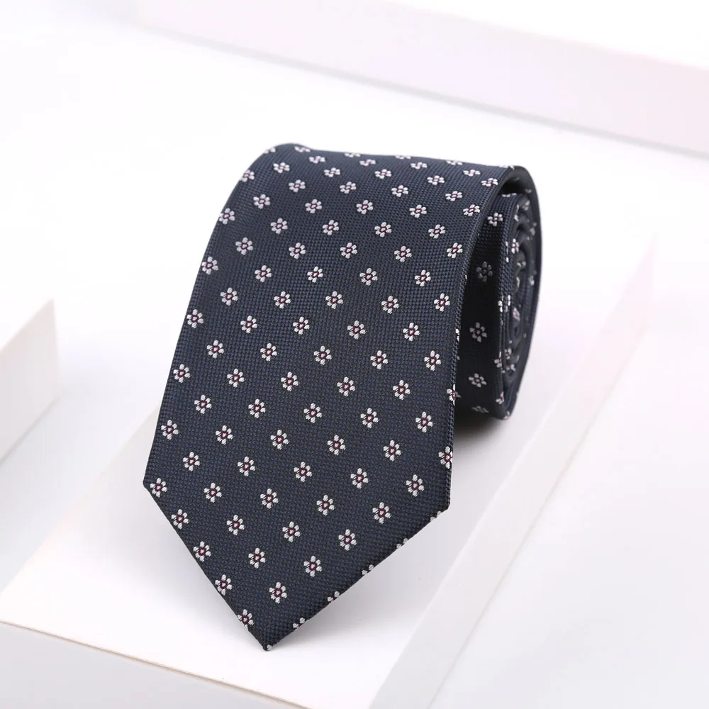 Neues Design, gepunktete Krawatte mit Adler-Stickerei für Herren, gewebte grüne Krawatte, 8 cm, Jacquard, modisch, für Party, Hochzeit, Gravata, Geschenk – Detail 9