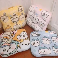 Comfortable Chiikawa Seat Cushion For Chair Hachiware Usagi Anime Pattern Printed Back Cushion Bedroom Dining Room Home Decor 1