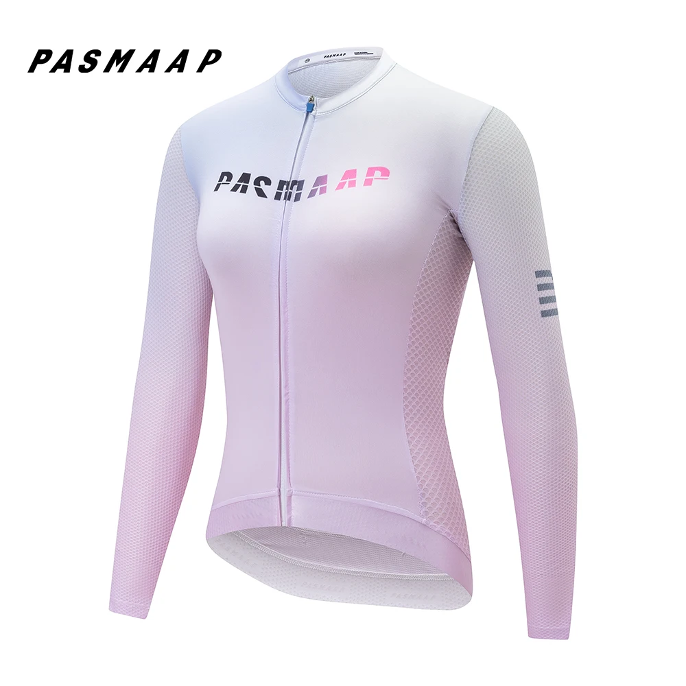 2024 PASMAAP Cycling Jersey Long Sleeve Pro Team Jersey MTB Road Bike Clothing Maillot Ciclismo Hombre Breathable Bicycle Shirts 5