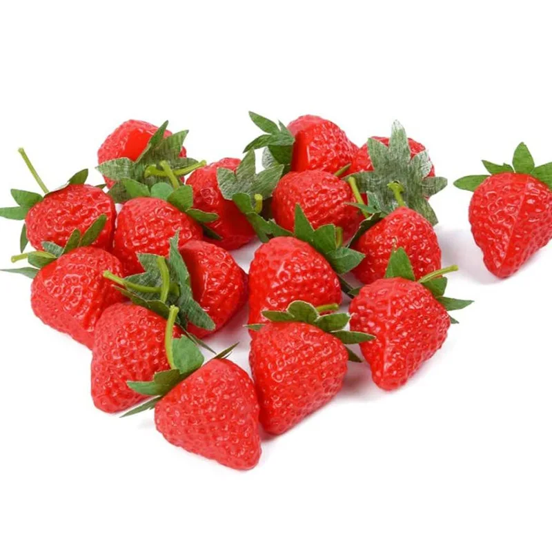 Artificial Plastic Strawberry Ornament, Fake Strawberry, Photography Props, Christmas, Home Decor, Craft, 20 Pcs, 3Pcs artificial plants artificial flowers artificial fruits and vegetables