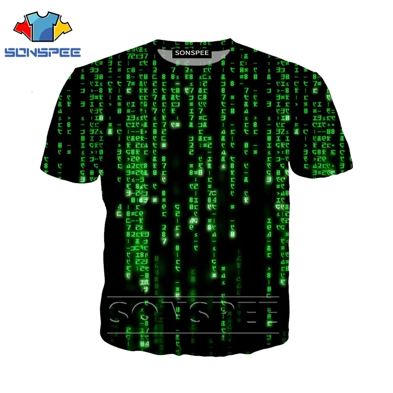 Anime 3D Print T Shirt Movie Men Women The Matrix Fashion T-shirt Rock Harajuku Tees Funny Men Clothing Streetwear Oversized