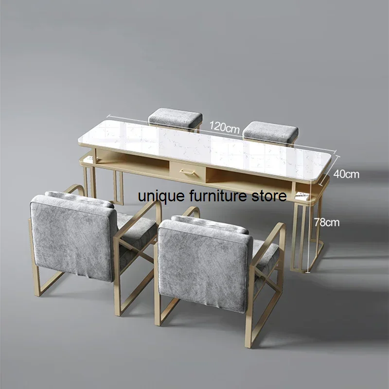 Modern Manicure Nail Table Cleaner Makeup Dressing Professional Nail Table Beauty Tavolo Manicure Salon Furniture Bl50Nt