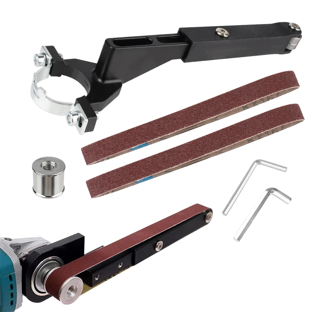 Drill Grinder Accessories Electric Drill Conversion Angle Grinder Tool Accessories Metals Handle Holder Adapter Sanding Belt Machine Trimming Polishing