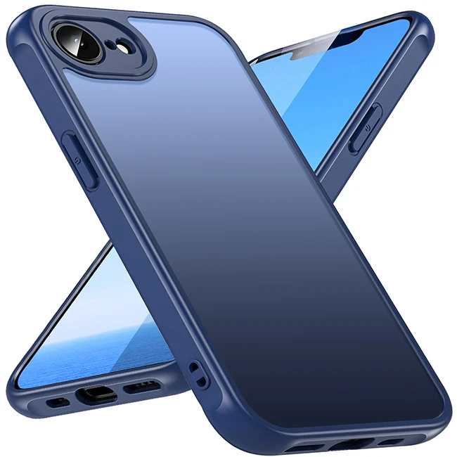 Retro Shockproof Translucent Matte Phone Case with Soft Edges