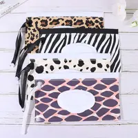 Plastic Wet Wipe Pouch Wipes Holder Case Flip Cover Snap-Strap Reusable Refillable Wet Wipe Bag Home Storage Tissue Box 1