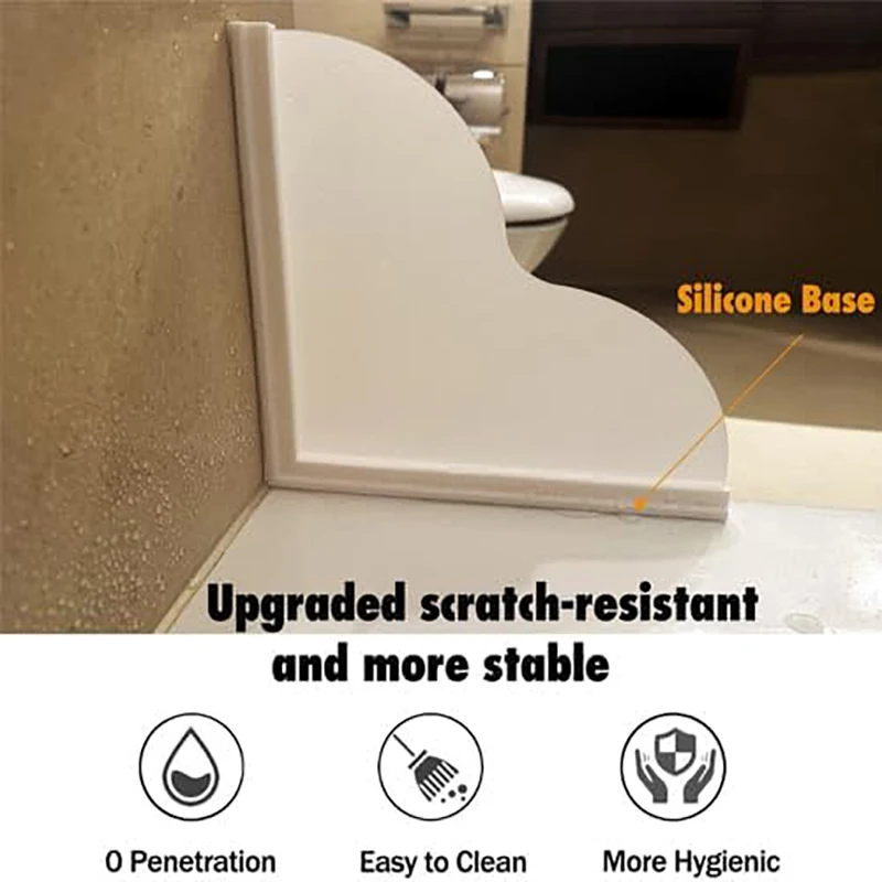 Detachable Silicone Bathtub Splash Guard Set