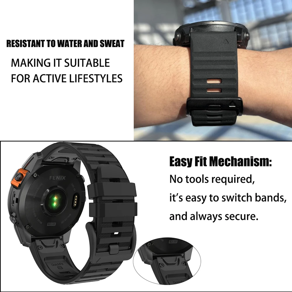 Enhanced Silicone Sports Bracelet