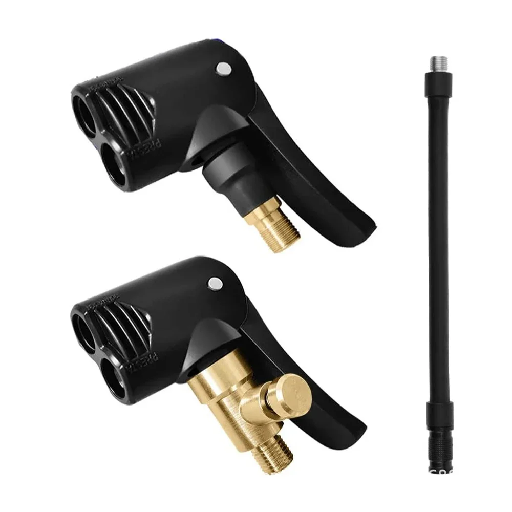 Bicycle air nozzle Brass Portable Inflatable Pump Bike Tire Air Chuck Pump Valve Connector Adapter Bicycle Tyre Wheel Valve part portable mtb bike pump mini cycling tire inflator hand air pump scharder presta valve mountain road bicycle pump accessories