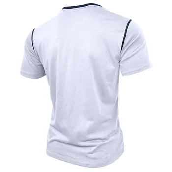 Men s Lightweight V-Neck T-Shirts Breathable  Fit Solid Color Short Sleeve Casual Tops Summer Fashion Tee Shirt 5