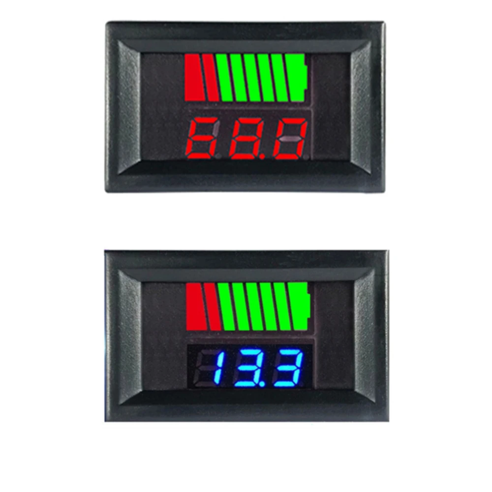 Car Battery Charge Level Indicator 12V 24V 36V 48V 60V 72V Lithium