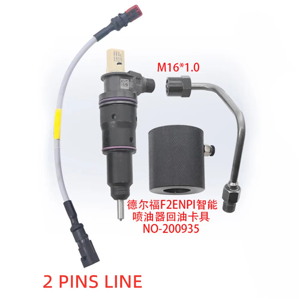 5 Sets 2 Pin Waterproof Connector For Delphi 10811963 Fuel Diesel Injector Fuel Rail Plug
